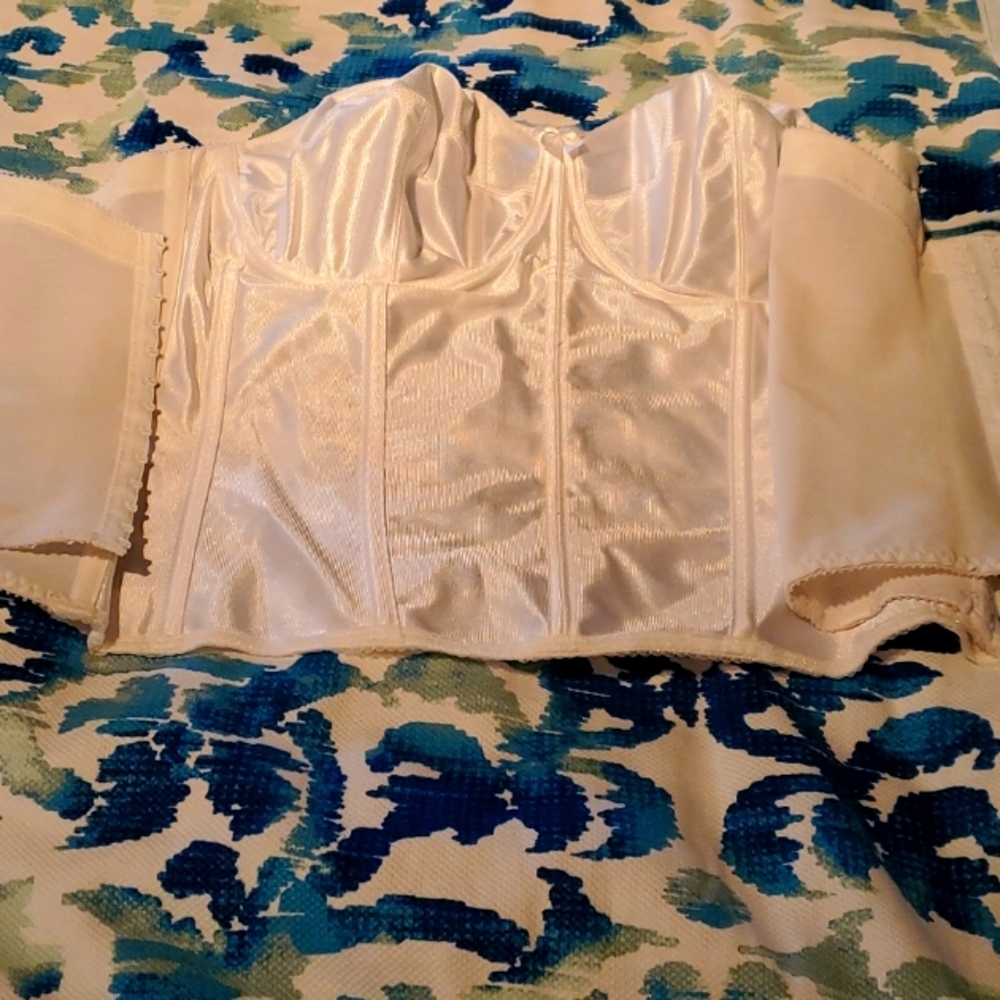 Under wire bra corset.